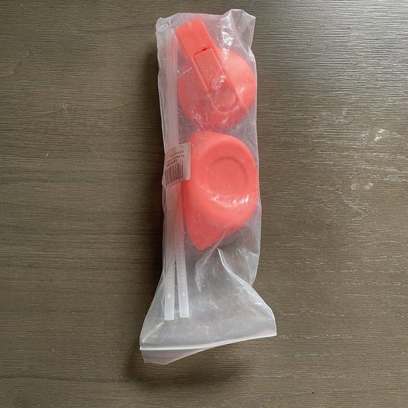 Straw Lid Boot Straws 12-24oz for Wide Mouth Insulated Water Bottle Peach Orange - Picture 1 of 6